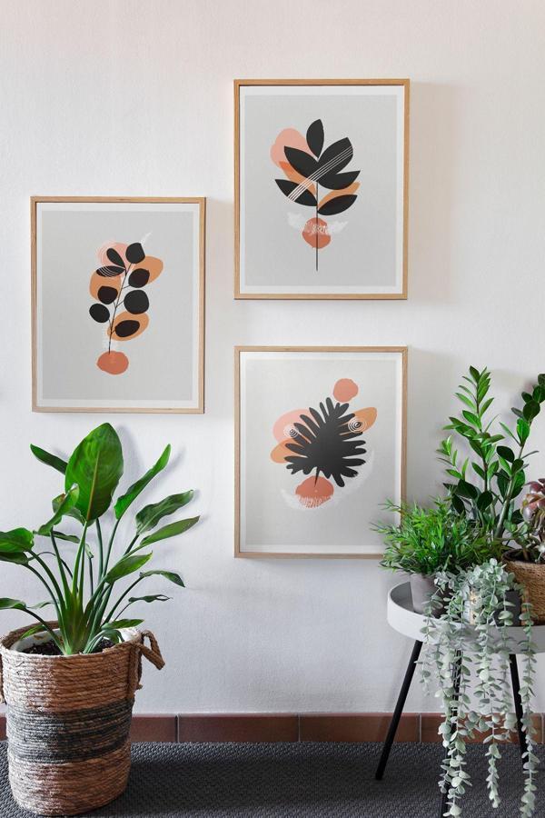Artavessa Gerçek Ahşap Çerçeveli 3 Parça 3D Poster Tablo Seti - Image 1
