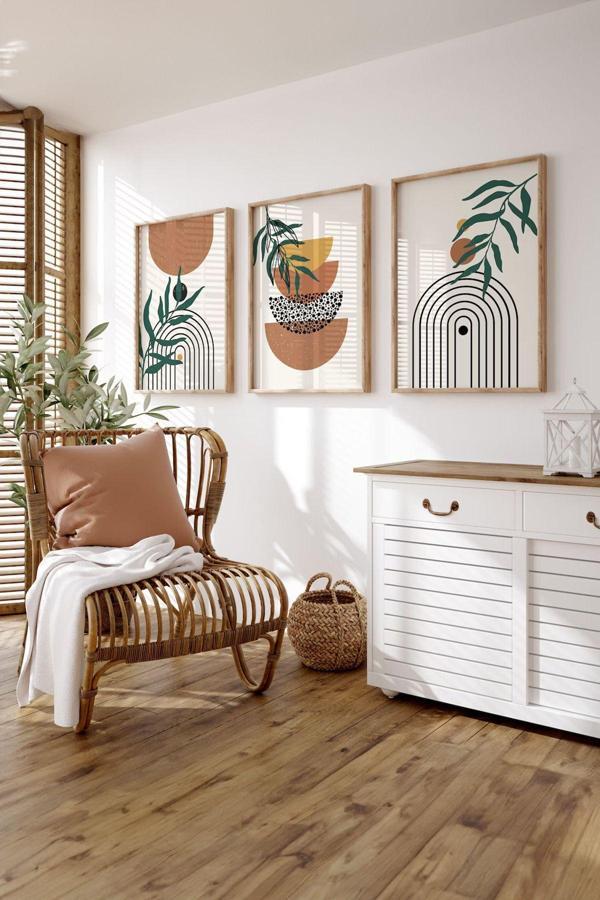 Artavessa Gerçek Ahşap Çerçeveli 3 Parça 3D Poster Tablo Seti - Image 1