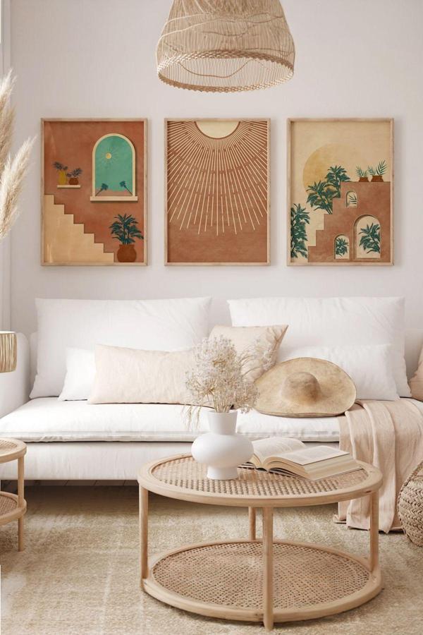 Artavessa Gerçek Ahşap Çerçeveli 3 Parça 3D Poster Tablo Seti - Image 1