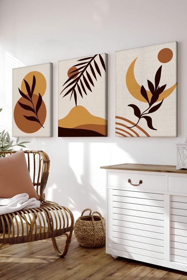 Artavessa Dekoratif 3 Parça Kanvas Tablo - 3Cnvs17 - Image 1