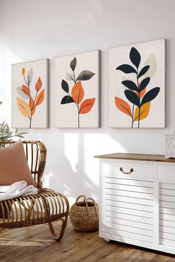 Artavessa Dekoratif 3 Parça Kanvas Tablo - 3Cnvs21 - Image 1