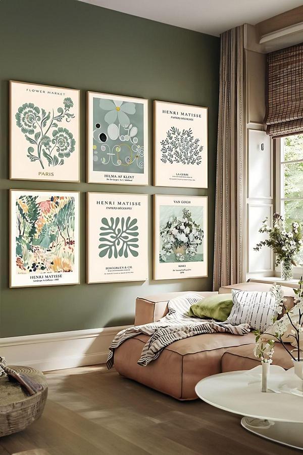 Artavessa 6 Parça Çerçeve Görünümlü Mdf Tablo Seti - Image 1