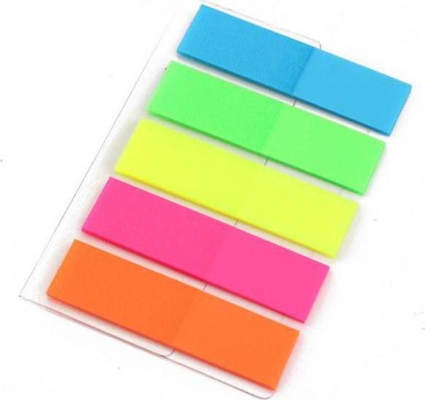 Aso Medya Renkli Ayraç (indeks, seperatör), PVC 100 Adet - Image 1