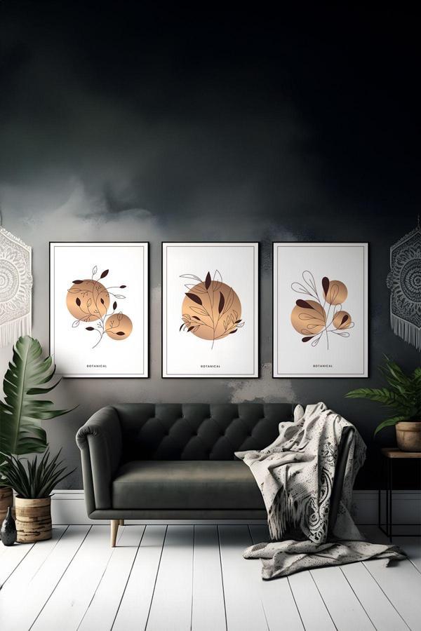 Artavessa 3 Parça Çerçeve Görünümlü Mdf Tablo Seti - Image 1