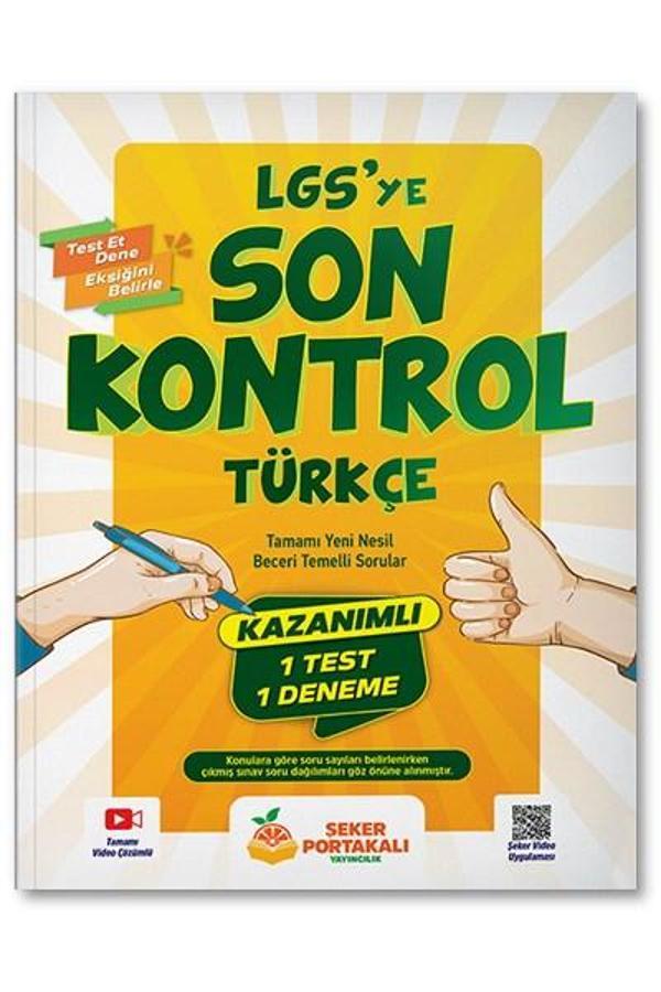 LGS'ye Son Kontrol Türkçe - Şeker Portakalı - Şeker Portakalı Yayınları - Image 1