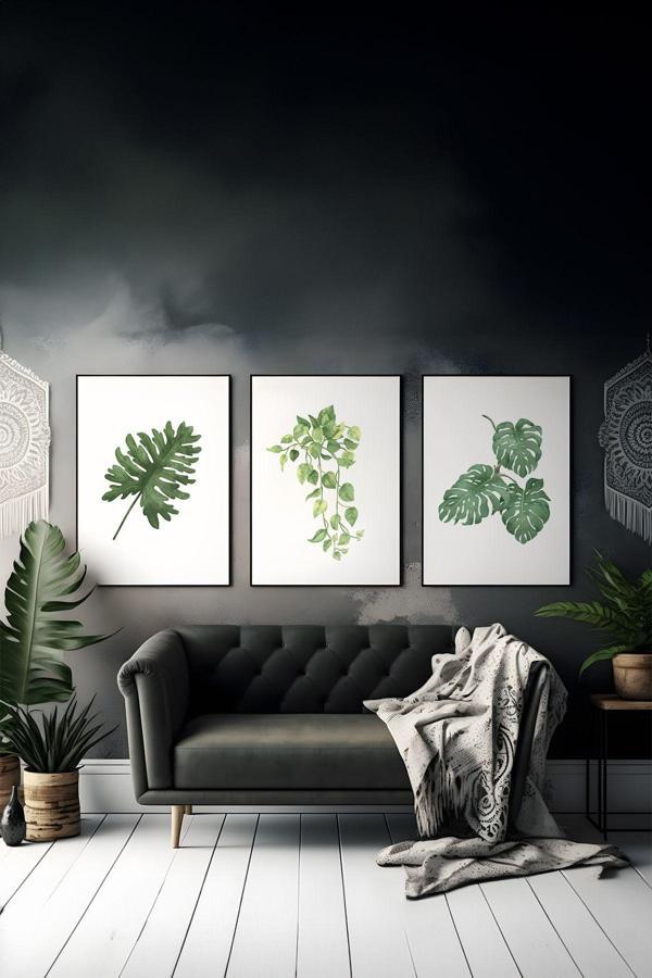 Artavessa 3 Parça Çerçeve Görünümlü Mdf Tablo Seti - Image 1