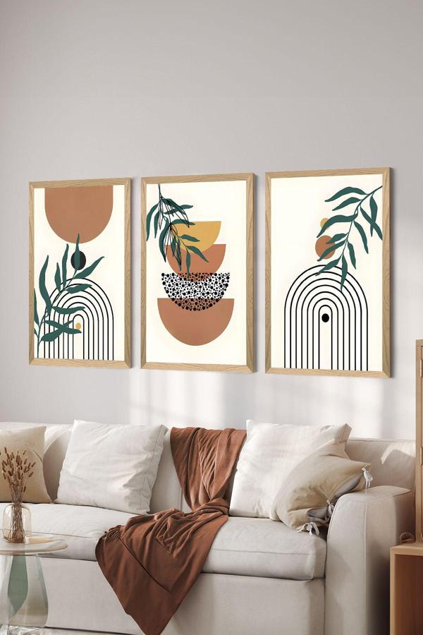 Artavessa 3 Parça Çerçeve Görünümlü Mdf Tablo Seti - Image 1