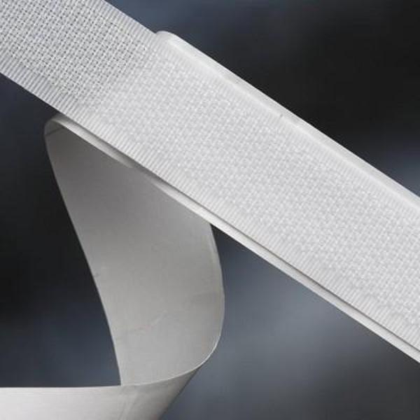 Aso Medya 2 cm, 25 metre, Arkası Güçlü Yapışkanlı Cırt Cırtlı Bant Şerit (Beyaz) - Image 1