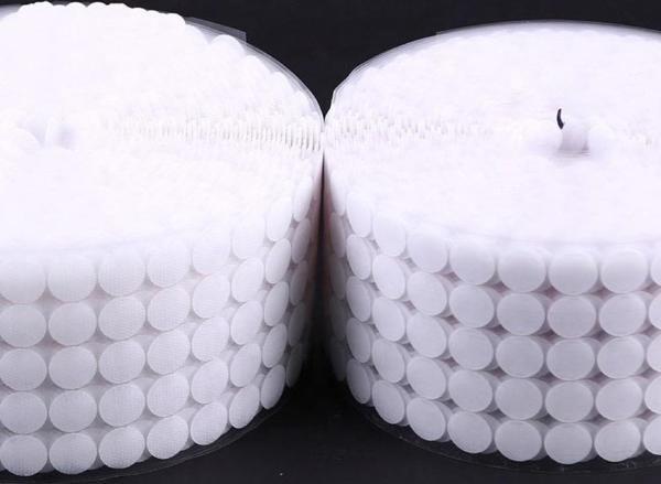 Aso Medya 3000 Adet 1,5 cm Beyaz Yuvarlak Kesim Cırt Bant, Arkası Yapışkanlı Para Para (Dişi-Erkek Takım) - Image 1