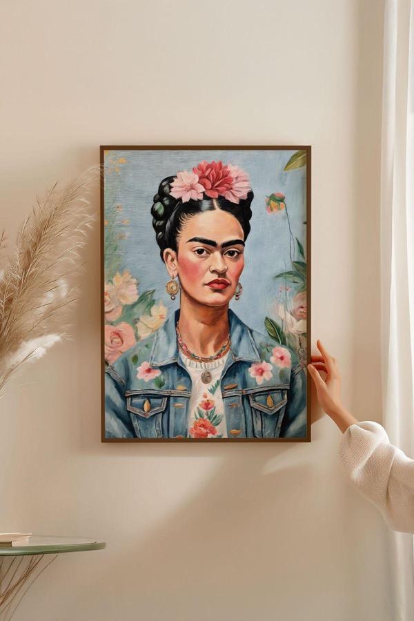 Artavessa Tek Parça Kahverengi Gerçek Ahşap Çerçeveli Tablo Seti - Model 11 - Image 1