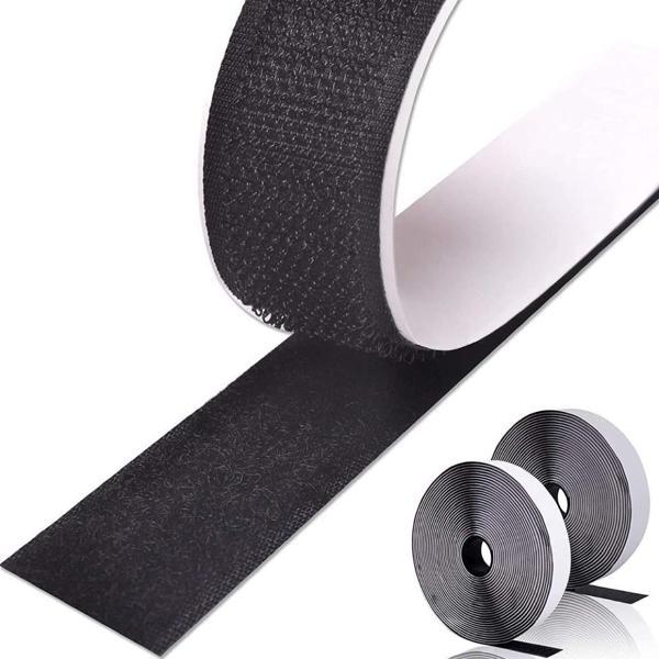 Aso Endüstriyel 1 Cm 25 Metre Cırt Bant Şerit, Arkası Yapışkanlı Takım (Siyah) - Image 1