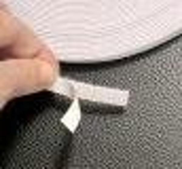 Aso Medya 1 cm Genişlik, 25 m Cırt Bant Şerit, Arkası Yapışkanlı Beyaz (25 m kanca ve 25 m halka birlikte) - Image 1