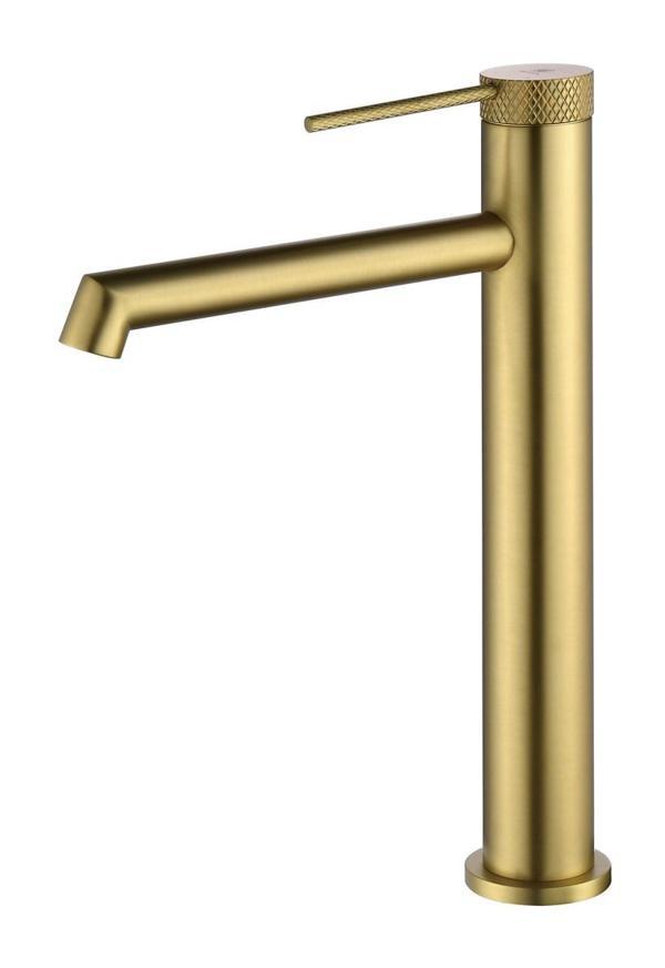 FONTANA YÜKSEK LAVABO BATARYASI (FIRÇALANMIŞ ALTIN) - Image 1