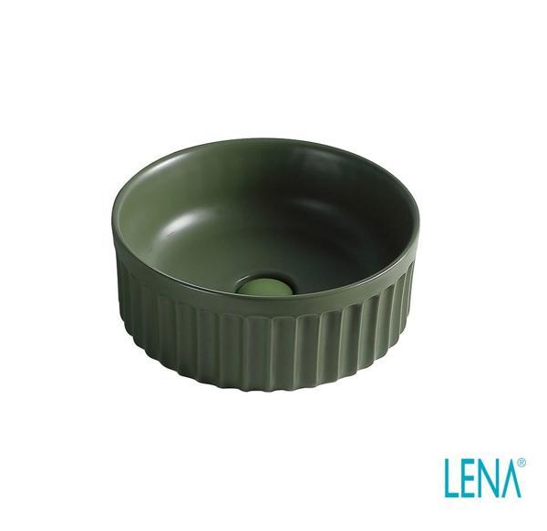 LENA TEZGAHÜSTÜ LAVABO (MAT YEŞİL) EY-4715MY - Image 1