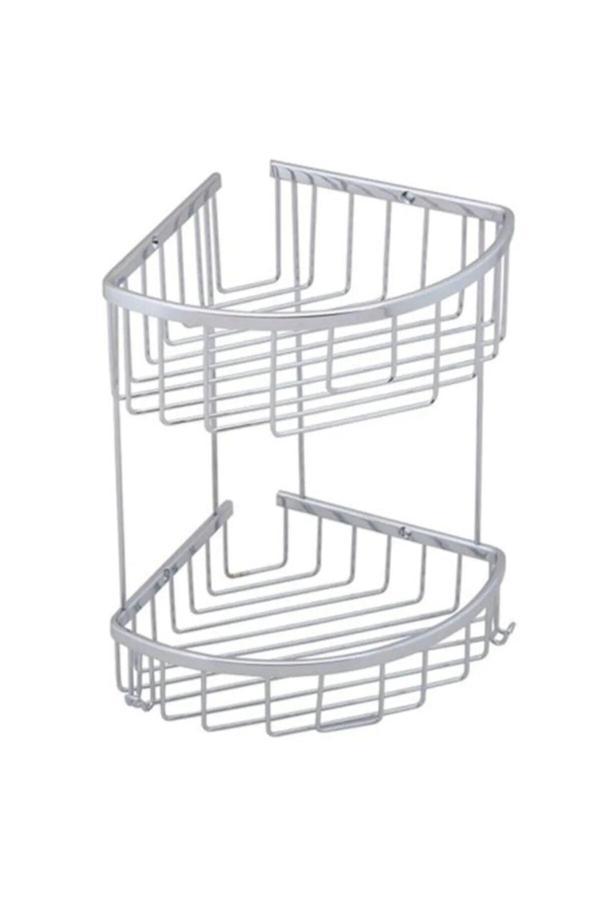 LİDER 2 KATLI KÖŞE RAF 20*20 (KROM) - Image 1