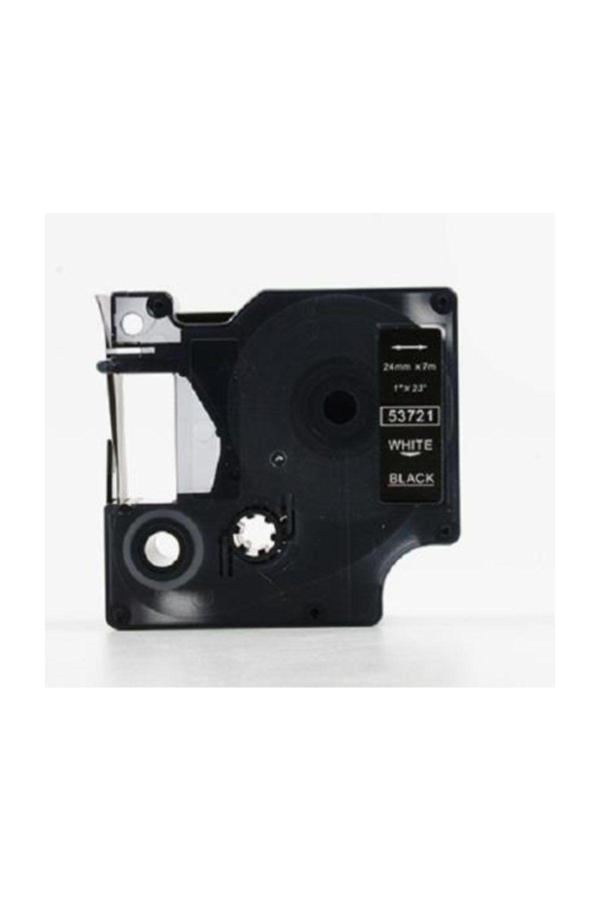 Printpen Dymo D1 Serisi Siyah Etikete Beyaz 53721 24Mmx7M - Image 1