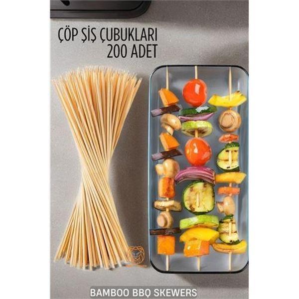 Çöp Şiş İkram Çubukları Bamb 200 ADET - Image 1