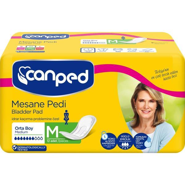 Canped Hasta Bezi Mesane Pedi M Beden Orta 10x5 50 Adet - Image 1