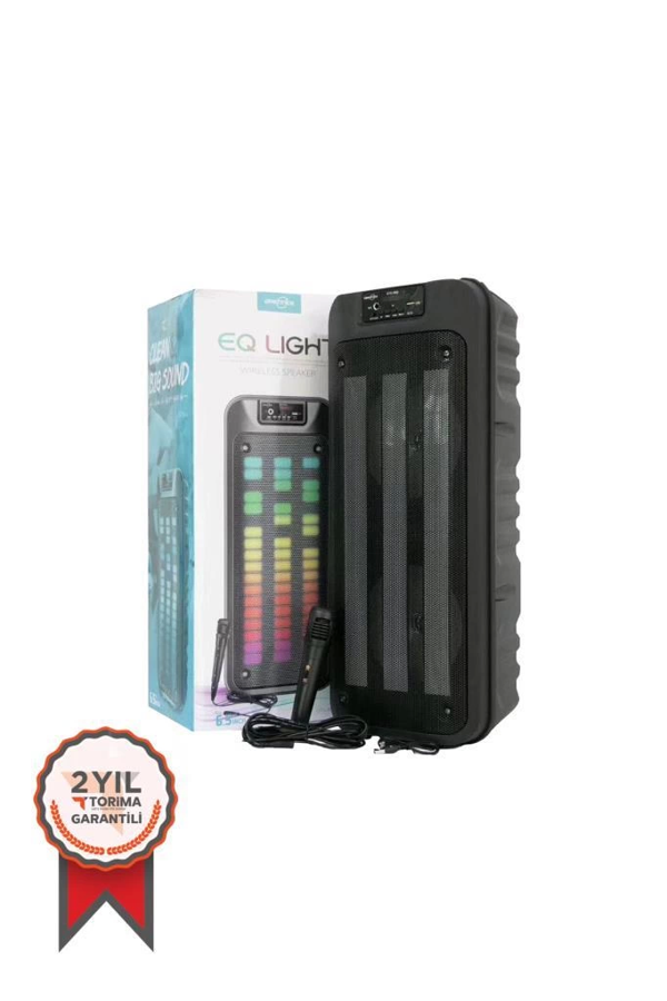 Gts-1852 Taşınabilir Rgb Ledli Bluetooth Hoparlör Usb-tf Siyah - Image 1