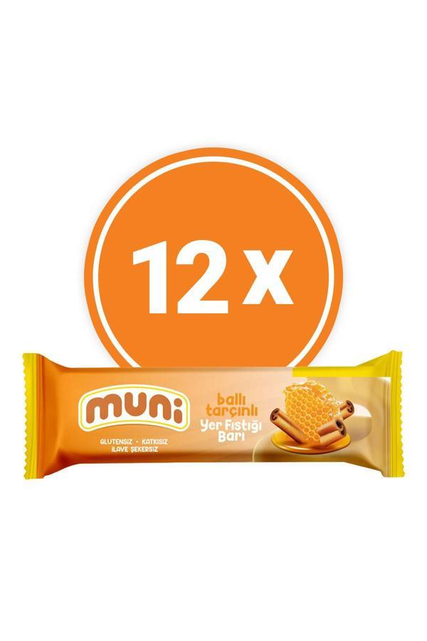 Muni Ballı Tarçınlı Yer Fıstığı Barı, 40 G X 12 Adet - Image 1
