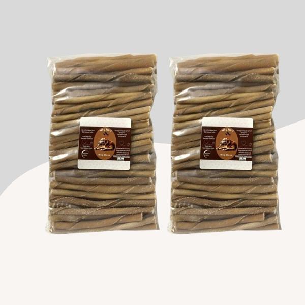 Köpekler İçin 100lü Naturel Burgu Çubuk 2 Paket (200 Adet) - Image 1