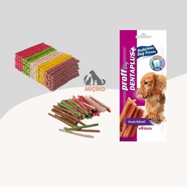 Köpekler İçin Ödül Seti4 (100lü Munchy+Biftekli Diş Sağlığı Ödülü) - Image 1