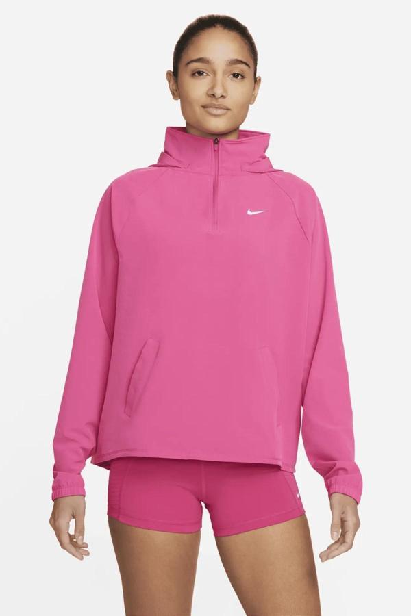 Nike Pro Training Packable 1/4 Zip Pink Jacket Çantaya Dönüşebilen Fermuarlı Ceket Pembe - Image 1