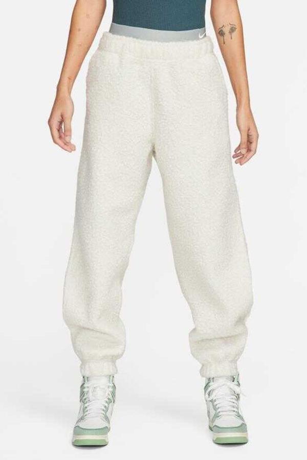 Nike Sportswear Collection Sherpa Loose Fit High Rise Jogger Kadın Yüksek Belli Eşofman Altı Taş Rengi - Image 1