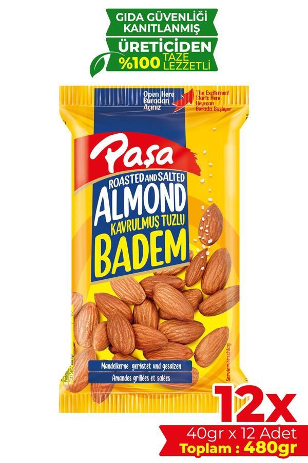 Kavrulmuş Badem 40 gr X 12 Adet (480 GR) - Image 1