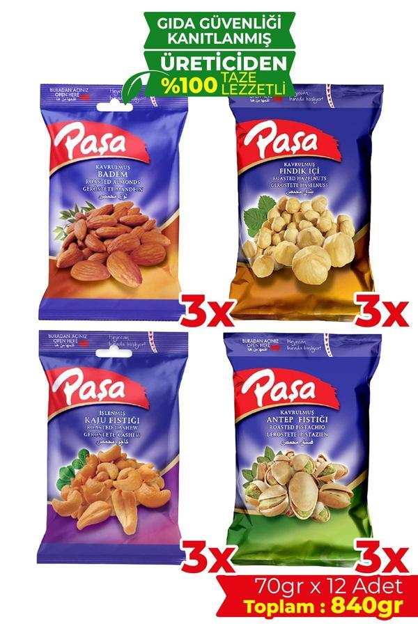 Paşa Karışık Kuruyemiş 70 gr X 12 Adet (TOPLAM 840 GR) - Image 1