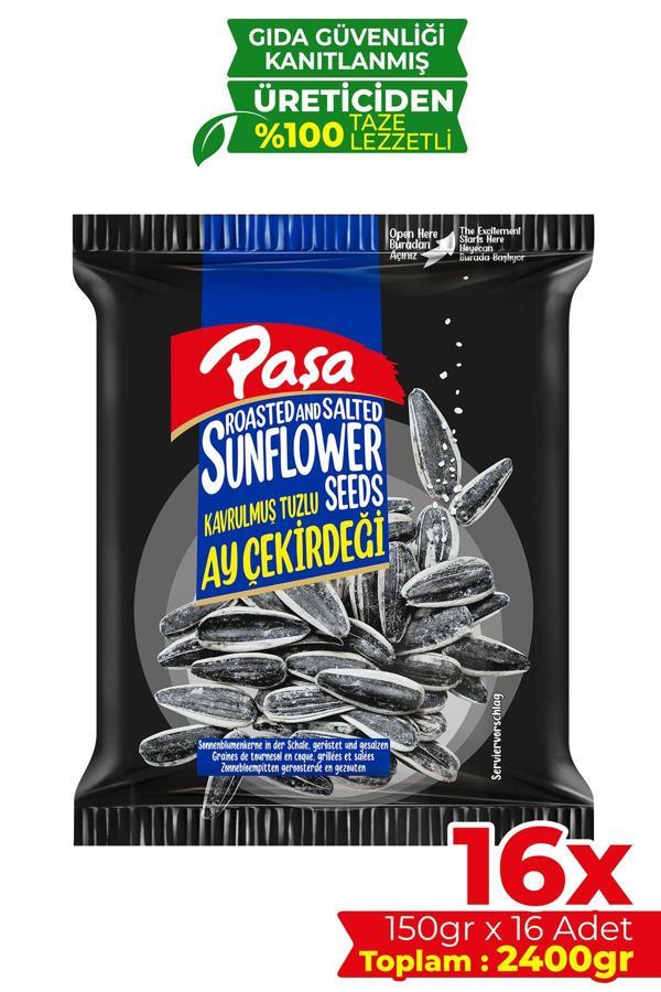 Kavrulmuş Tuzlu Siyah Ay Çekirdeği 150 gr X 16 Adet (2400 GR) - Image 1