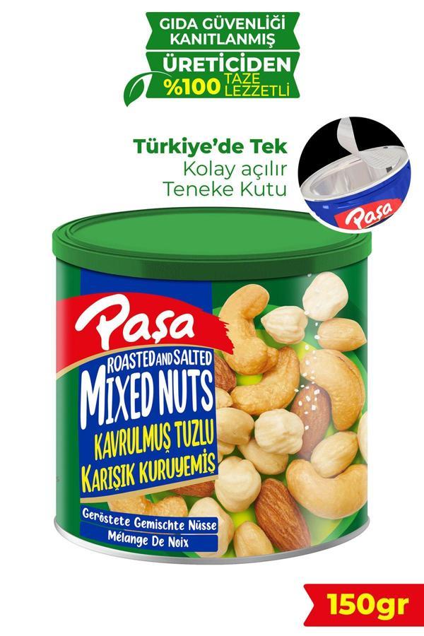 Kavrulmuş Karışık Kuruyemiş Teneke Kutu 150 gr - Image 1