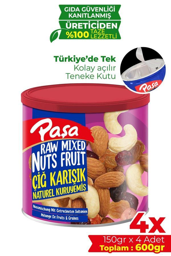 Çiğ Karışık Kuruyemiş Teneke Kutu 150 gr X 4 Adet (600 GR) - Image 1