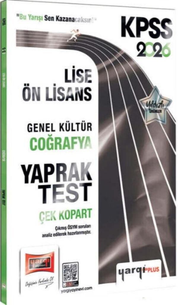 Yargı Yayınları 2026 KPSS Lise Ön Lisans Genel Kültür Coğrafya Çek Kopart Yaprak Test - Yargı Yayınları - Image 1