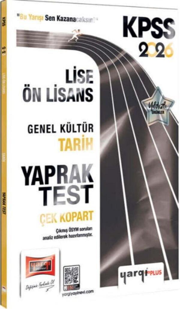 Yargı Yayınları 2026 KPSS Lise Ön Lisans Genel Kültür Tarih Çek Kopart Yaprak Test - Yargı Yayınları - Image 1