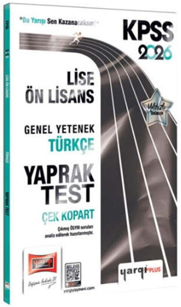 Yargı Yayınları 2026 KPSS Lise Ön Lisans Genel Yetenek Türkçe Çek Kopart Yaprak Test - Yargı Yayınları - Image 1