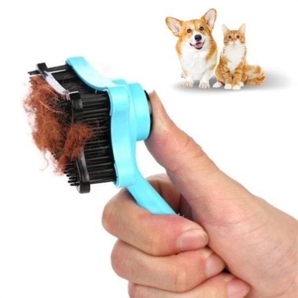 Büro Ev Evcil Hayvanı için Kedi Köpek Tüy Toplayıcı Otomatik Tuşlu Tarak - Image 1