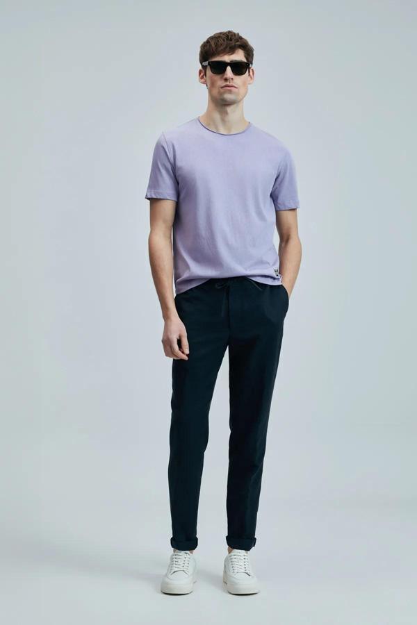 Lufian Junya Erkek Basic Tişört Lila - Image 1