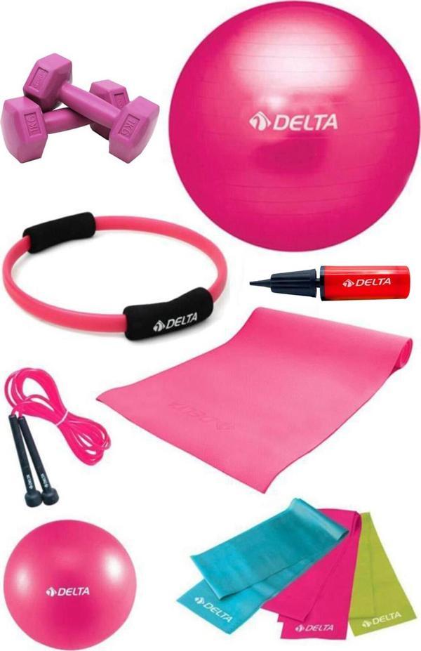 Delta 4 MM Minderli PFS Fuşya Full Pilates Seti ( 65 cm - 20 cm ) - Image 1