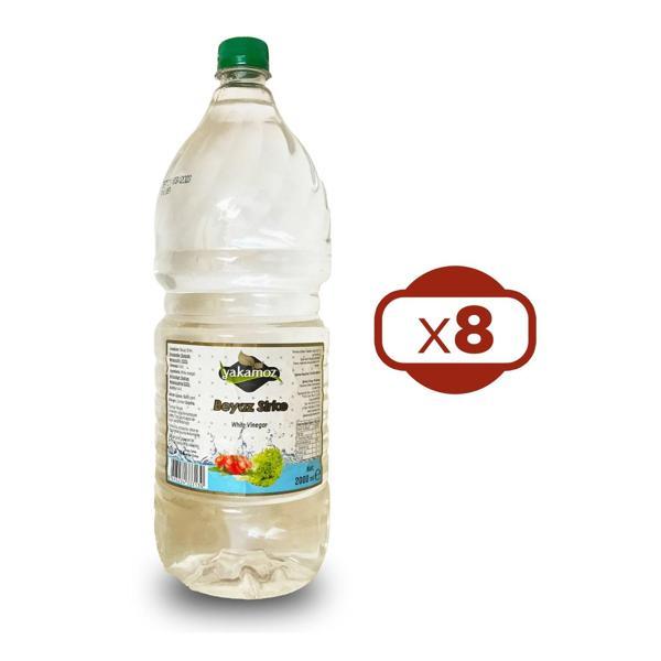 Yakamoz Beyaz Sirke 2000 ml x 8 Adet - Image 1