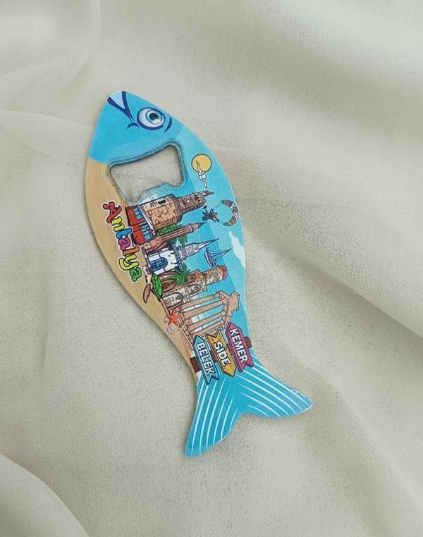 Magnet Şişe Açacak Mıknatıslı Buzdolabı Süsü Balık Kaplumbağa Kuş Yıldız - Image 1
