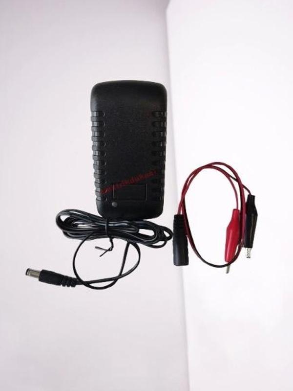 FULLY 6V 2A Fişli Adaptör Akü Şarj Adaptörü 5.5x2.5mm Jaklı + Maşa Kıskaçlı 2000mA - Image 1
