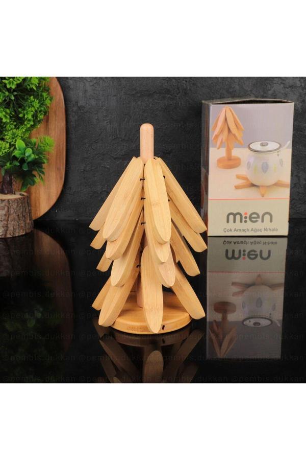 pintarest Bambu 4'lü Standlı Katlanır Nihale - Image 1