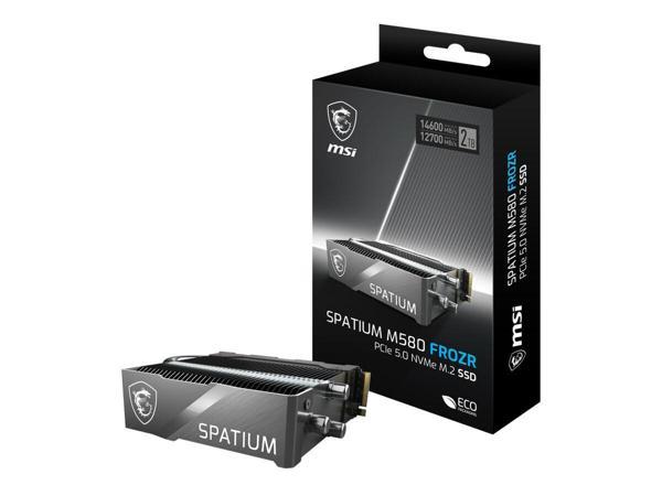 MSI SSD SPATIUM M580 PRO PCIe 5.0 NVMe M.2 2TB FROZER R:14600 W:12700 - Image 1