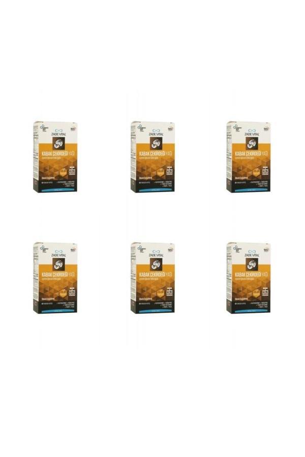Zade Vital Kabak Çekirdeği Yağı 60 Kapsül 6'lı Paket - Image 1