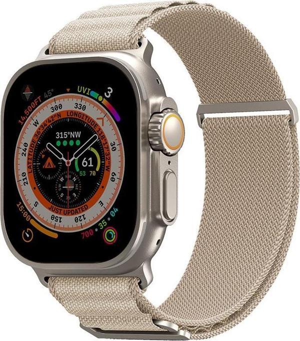 Skinarma Watch Akıllı Saat Kordonu 44mm Kordon Kobu Hasır Strap Kayış Krem - Image 1