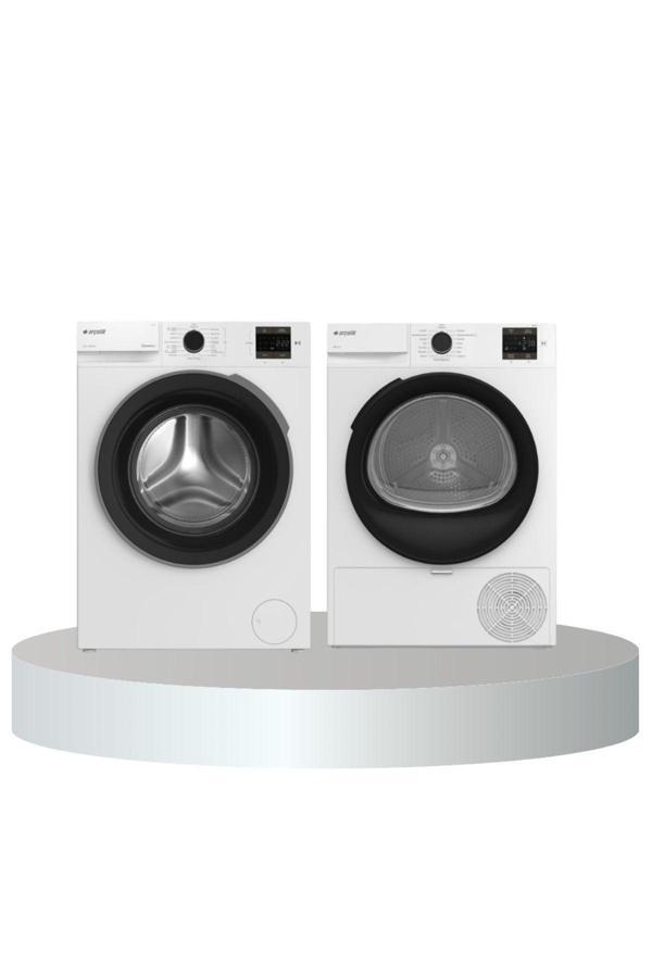 8 KG Çamaşır - Kurutma Makinesi Beyaz Set (8100 MX - 800 KMX) - Image 1