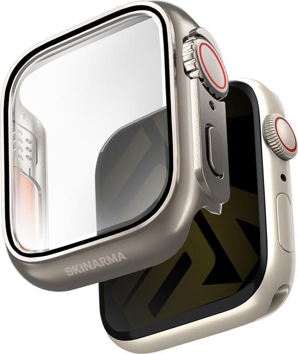 Skinarma Watch Akıllı Saat Kordonu 7 41mm Kasa ve Ekran Koruyucu Gado Pro Dijital Taç Korumalı Gri - Image 1