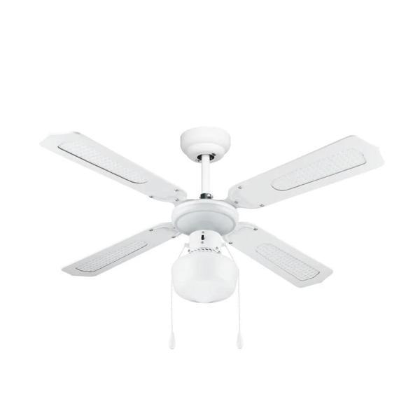 Dlc Poyraz Bakır Motor Lambalı 4 Kanatlı 107cm Tavan Vantilatörü Beyaz - Image 1