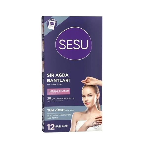 Sesu Vücut Ağda Bandı 12'li - Image 1